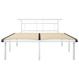 Vidaxl bedframe metaal wit 140x200 cm