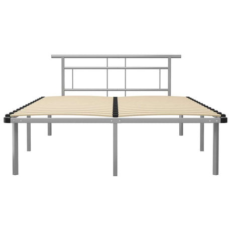 Vidaxl bedframe zonder matras metaal grijs 140x200 cm