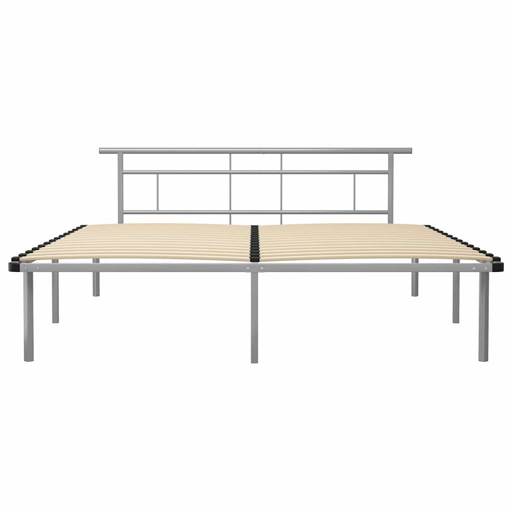 Vidaxl bedframe metaal grijs 200x200 cm