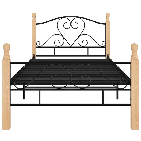 Vidaxl bedframe metaal zwart 90x200 cm
