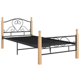 Vidaxl bedframe metaal zwart 100x200 cm