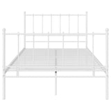 Vidaxl bedframe metaal wit 120x200 cm