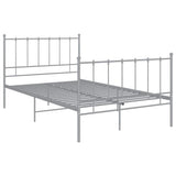 Vidaxl bedframe metaal grijs 120x200 cm