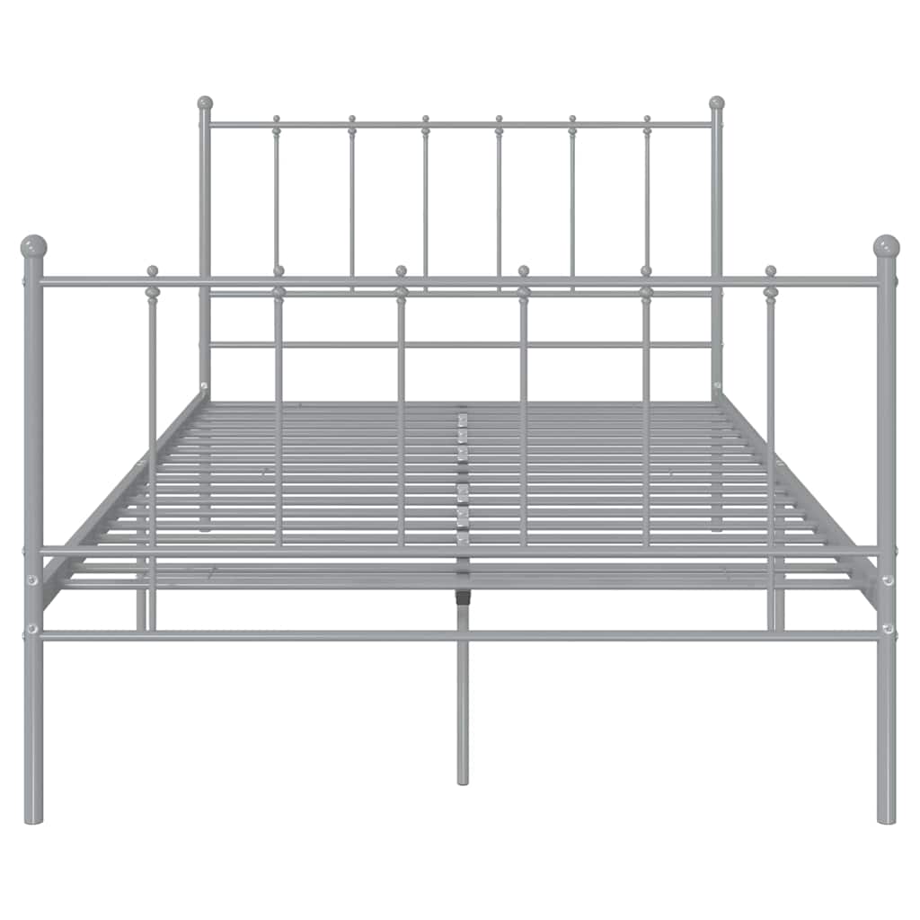 Vidaxl bedframe metaal grijs 120x200 cm