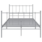 Vidaxl bedframe metaal grijs 120x200 cm