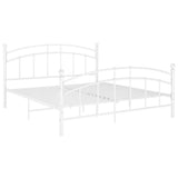 Vidaxl bedframe metaal wit 140x200 cm