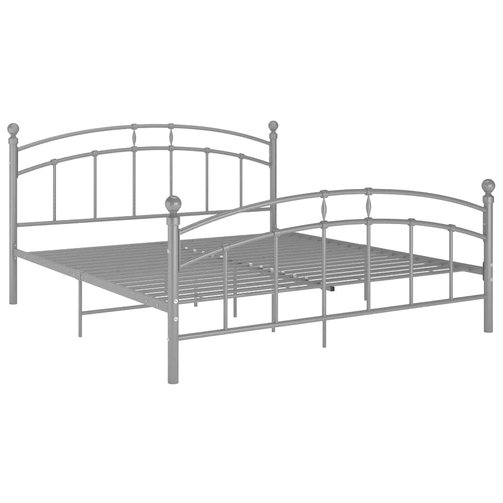 Vidaxl bedframe metaal grijs 180x200 cm