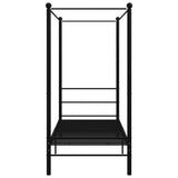 Vidaxl hemelbedframe metaal zwart 90x200 cm