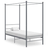 Vidaxl hemelbedframe metaal grijs 90x200 cm