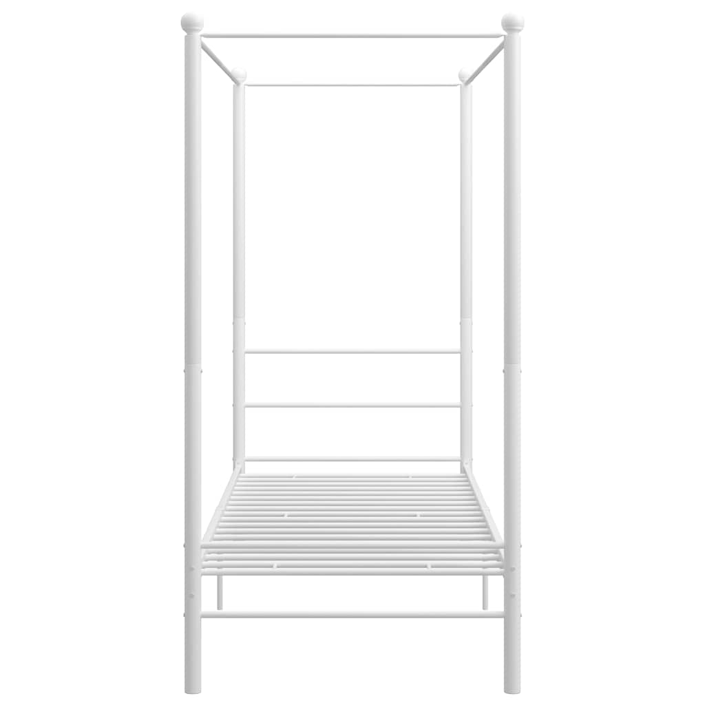 Vidaxl hemelbedframe metaal wit 100x200 cm