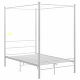 Vidaxl hemelbedframe metaal wit 120x200 cm