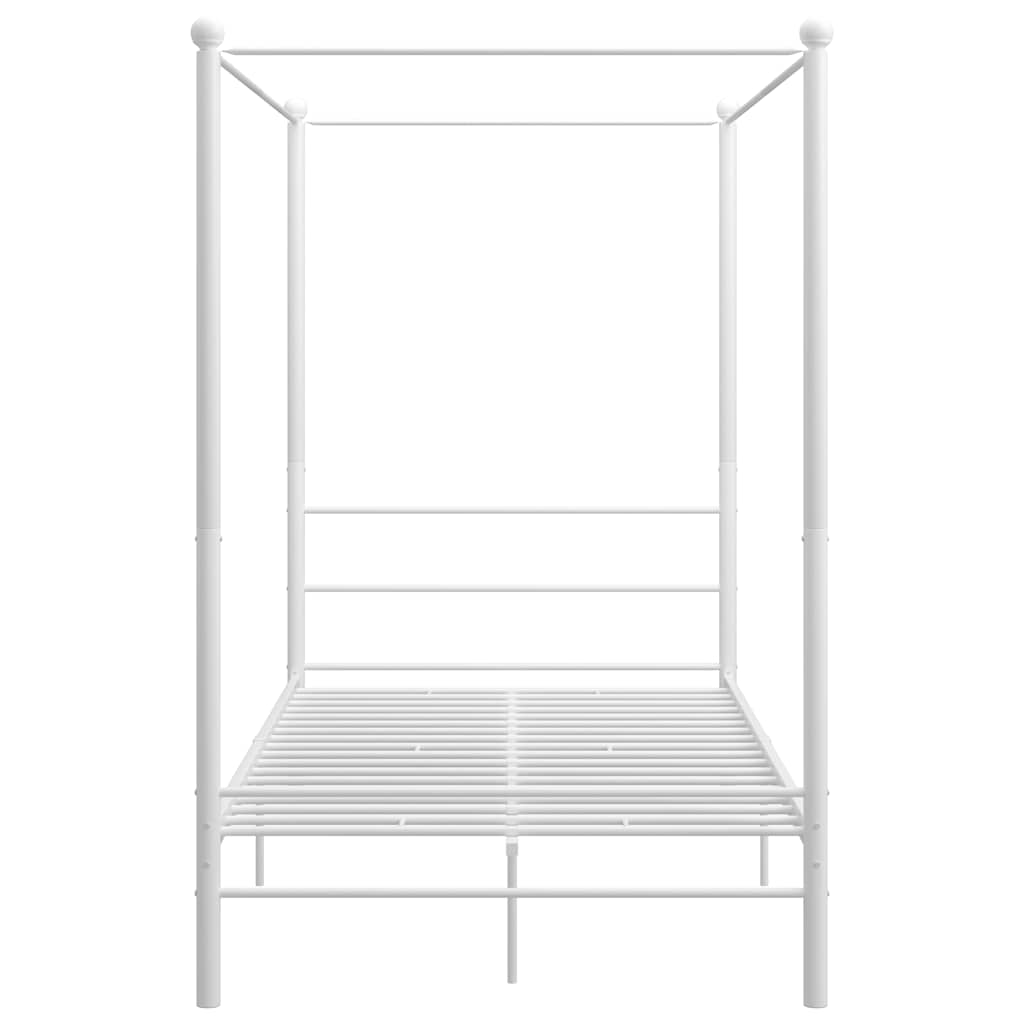 Vidaxl hemelbedframe metaal wit 140x200 cm