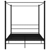 Vidaxl hemelbedframe metaal zwart 160x200 cm