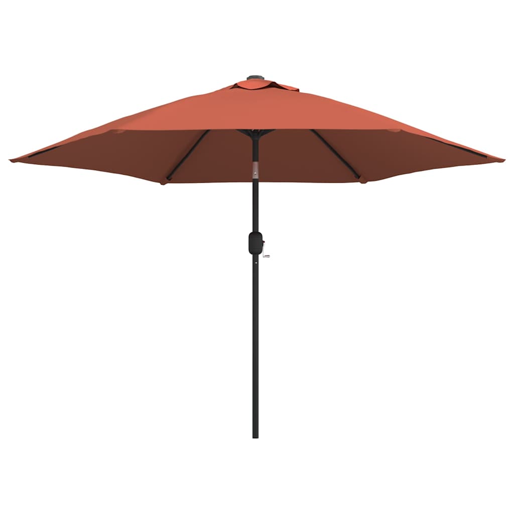 Vidaxl parasol met metalen paal 300 cm terracottakleurig
