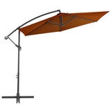 Vidaxl Floating parasol with aluminum pole 300 cm terracotta -colored