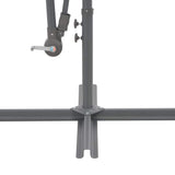 Vidaxl zweefparasol met aluminium paal 300 cm terracottakleurig