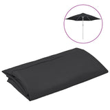 Vidaxl vervangingsdoek voor parasol 300 cm zwart