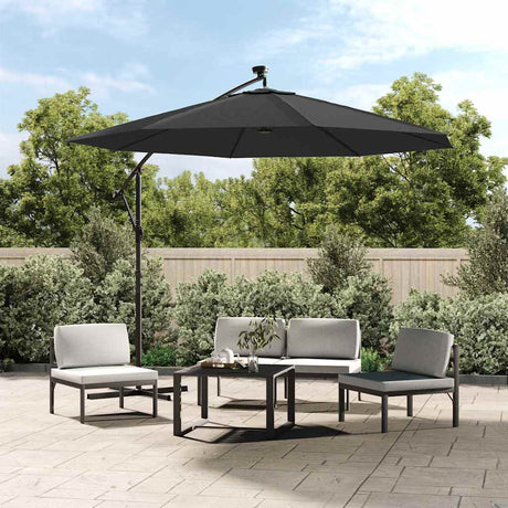 Vidaxl vervangingsdoek voor tuinparasol 300 cm antracietkleurig