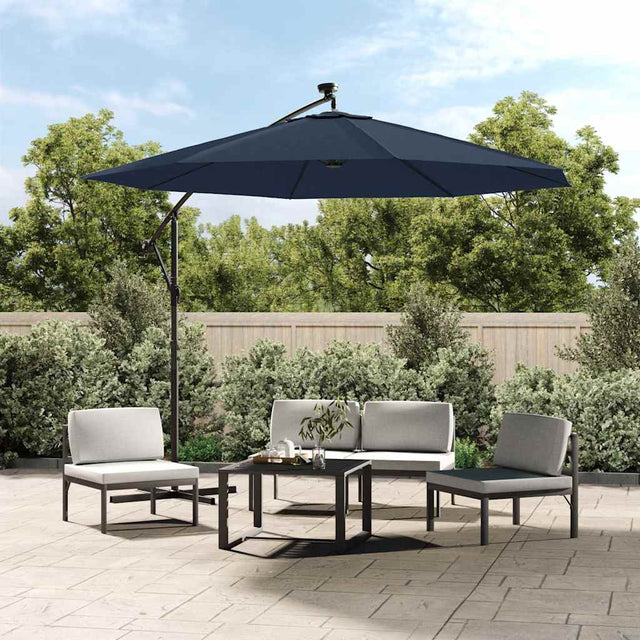 Vidaxl vervangingsdoek voor tuinparasol 350 cm blauw