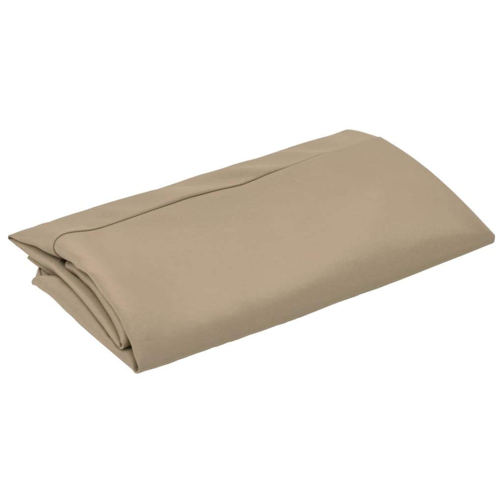 Tissu de remplacement Vidaxl pour parasol flottant 350 cm taupe