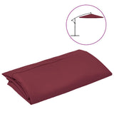 Vidaxl vervangingsdoek voor tuinparasol 350 cm bordeauxrood