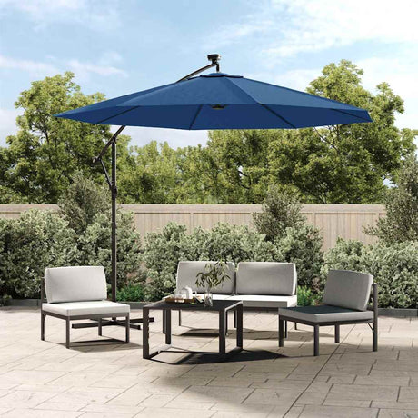Vidaxl vervangingsdoek voor tuinparasol 350 cm azuurblauw