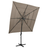 Vidaxl Parasol 4-warrowar