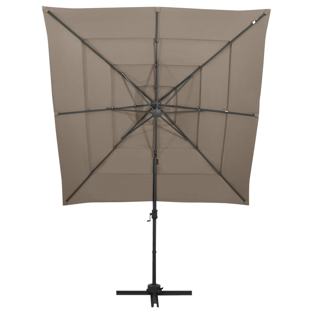 Vidaxl Parasol 4-warrowar