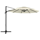 Vidaxl Parasol 4-layer with aluminum pole 3x3 m sand-colored