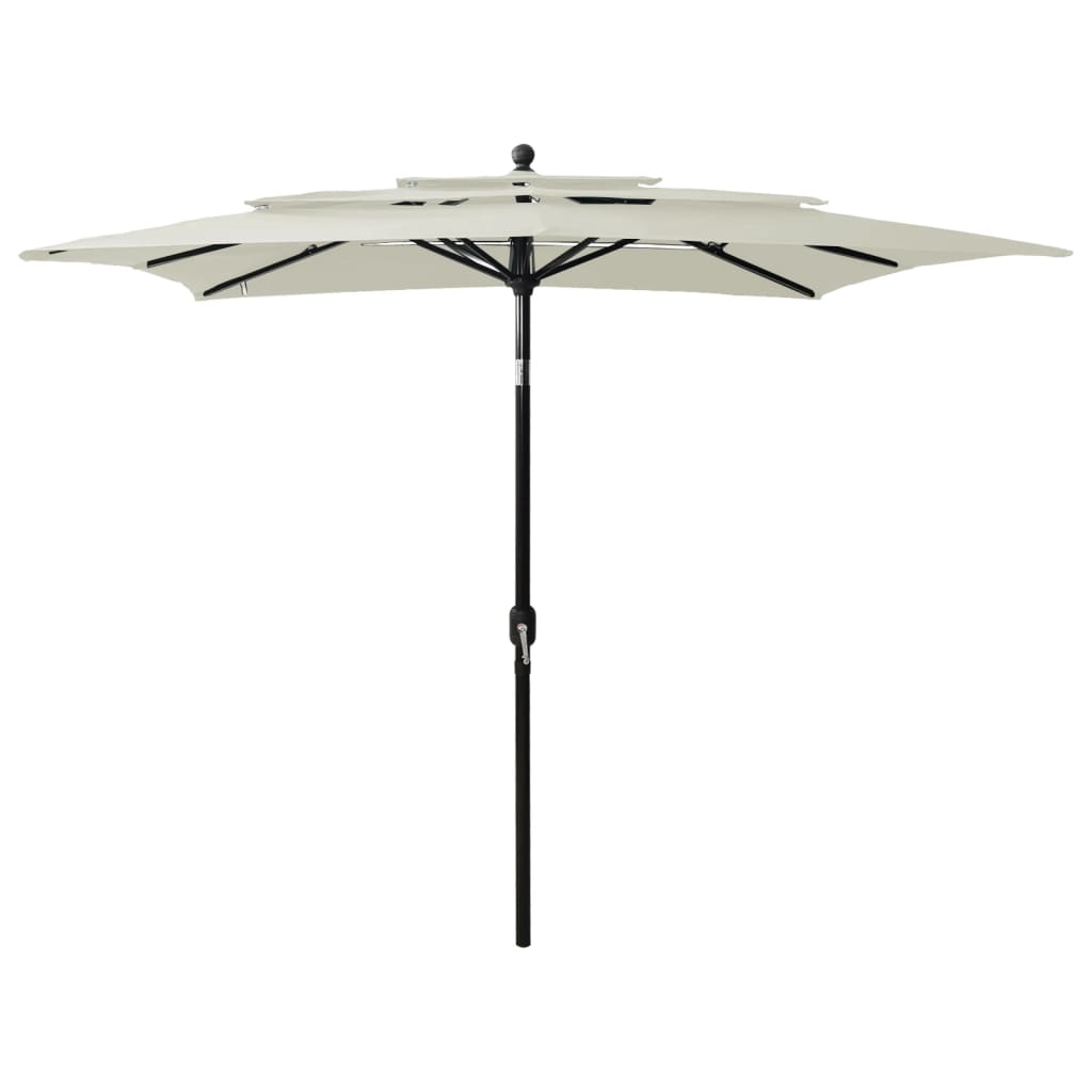 Vidaxl Parasol 3-warstwowy z biegunem aluminiowym 2,5x2,5 m