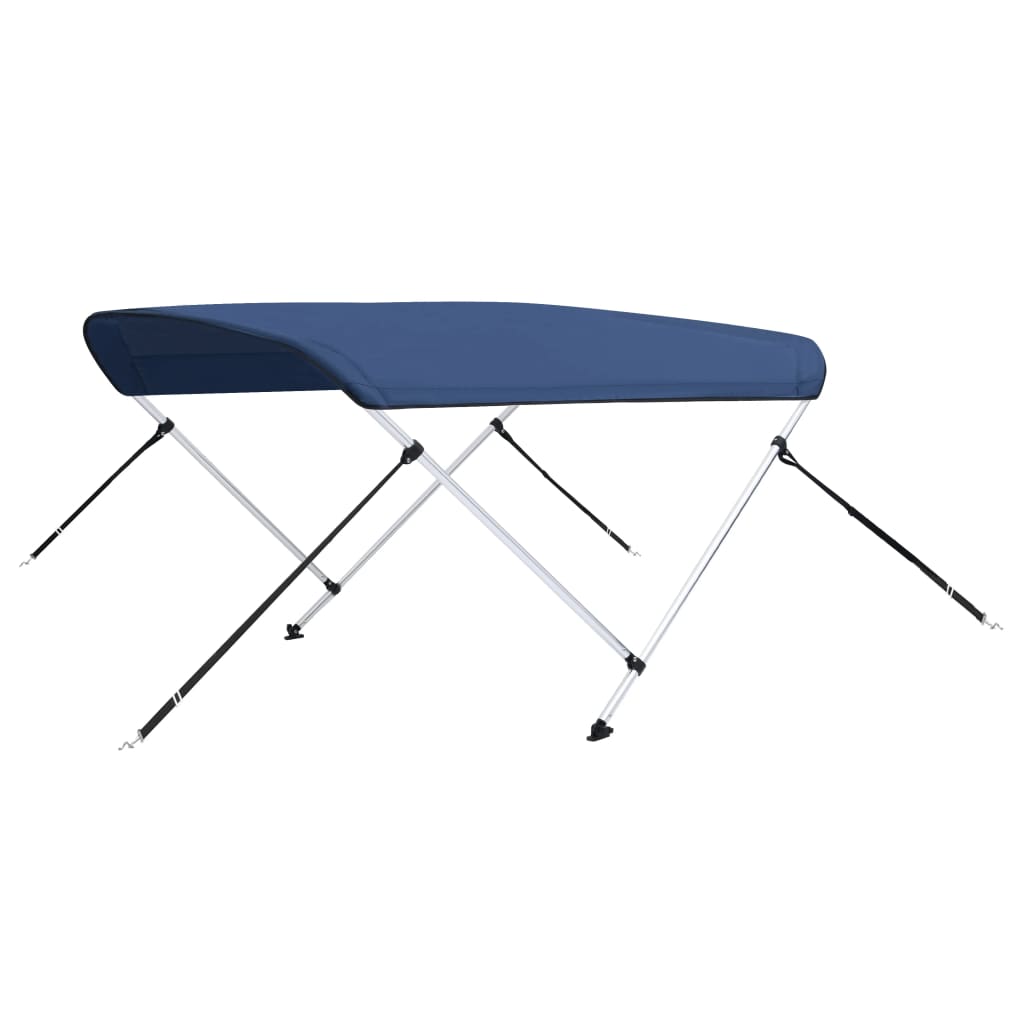 Vidaxl biminitop 2-bows 150x120x110 cm bleu marin