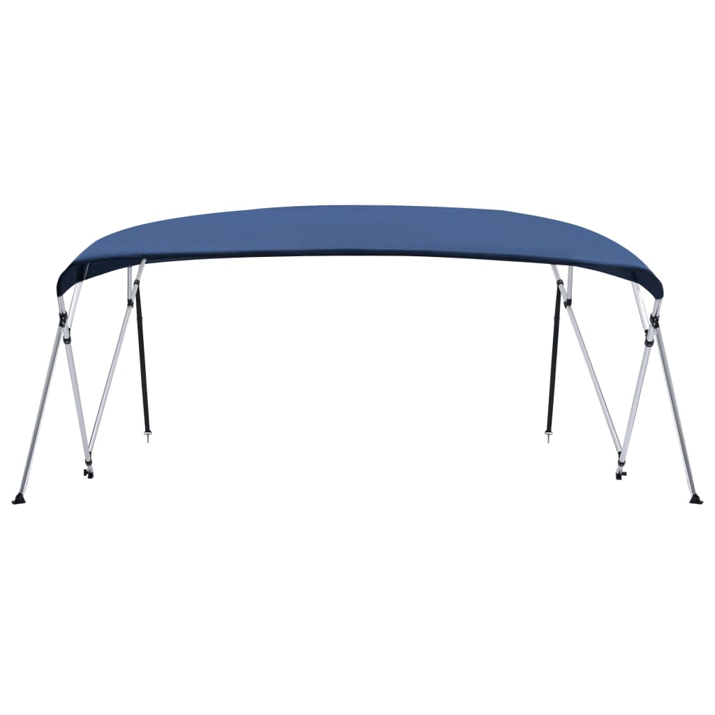 Vidaxl Biminitop 4-boogs 243x (230-244) x137 cm blu navy