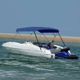 Vidaxl biminitop 4-boogs 243x(230-244)x137 cm marineblauw