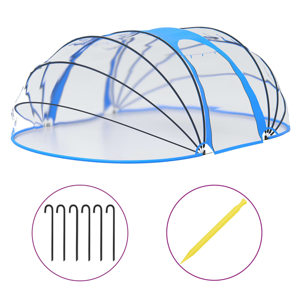 Vidaxl Schwämm Pool Rumbrella Oval 530x410x205 cm