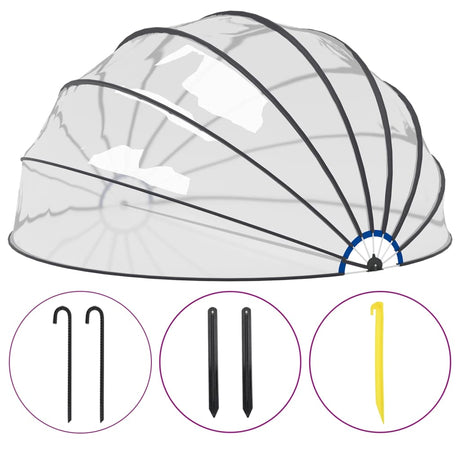 VidaXL pool dome 559x275 cm