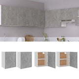 Vidaxl bovenkasten 2 st lyon 50x31x60 cm bewerkt hout betongrijs