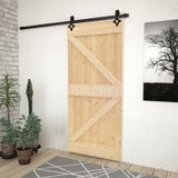 Porta scorrevole Vidaxl con pastella da 100x210 cm pino solido