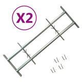 Vidaxl Fënster Schutz fäertbar 2 PCs 700-1050 mm