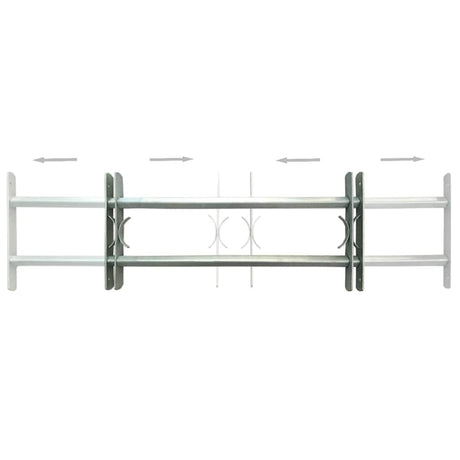 Vidaxl raambeveiligingen verstelbaar 2 st 700-1050 mm