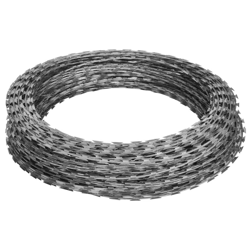 VidaXL Shaver mound wire 2 pcs 60 m galvanized steel