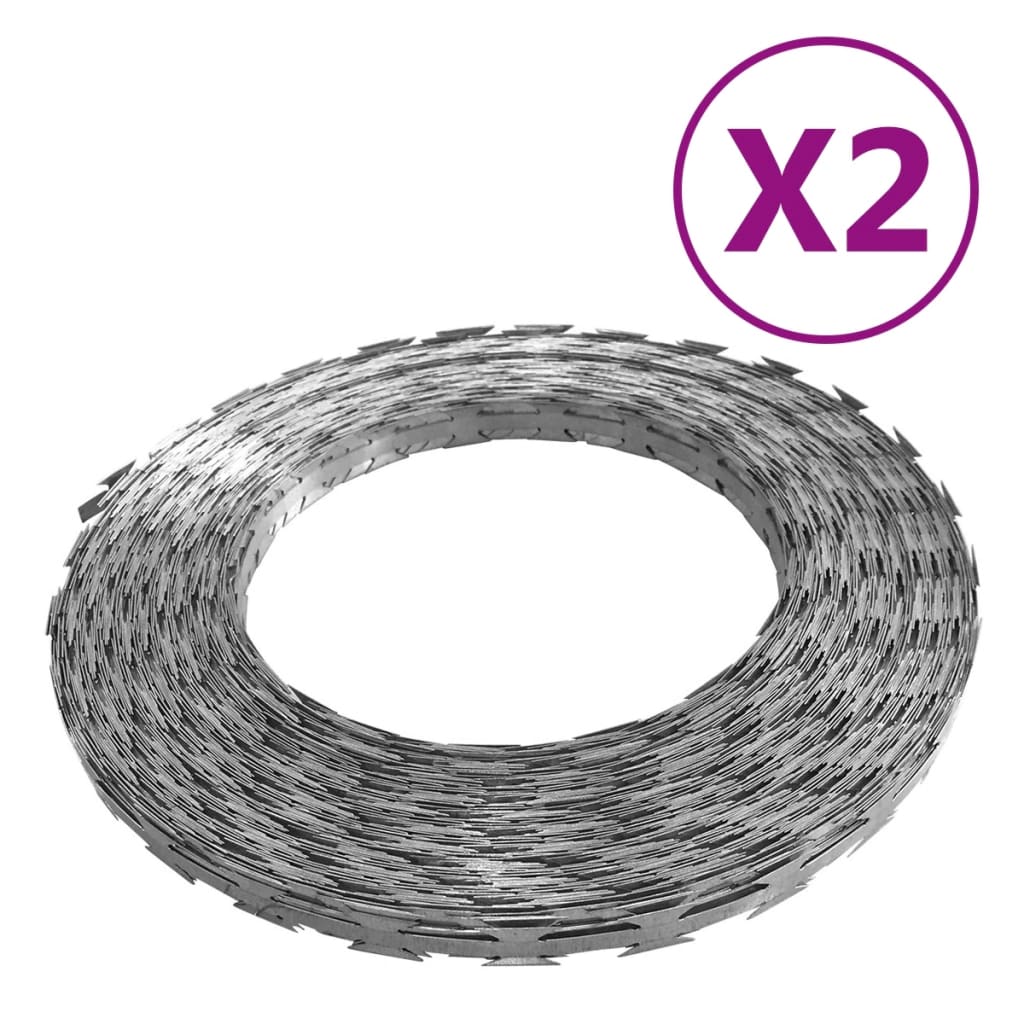 Vidaxl Shaver Mound Wire 2 St Bto-22 100 m in acciaio