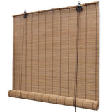 VidaXL Roller blinds 2 st 150x220 cm bamboo brown