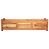 Vidaxl plantenbakken verhoogd 2 st 100x30x25 cm acaciahout