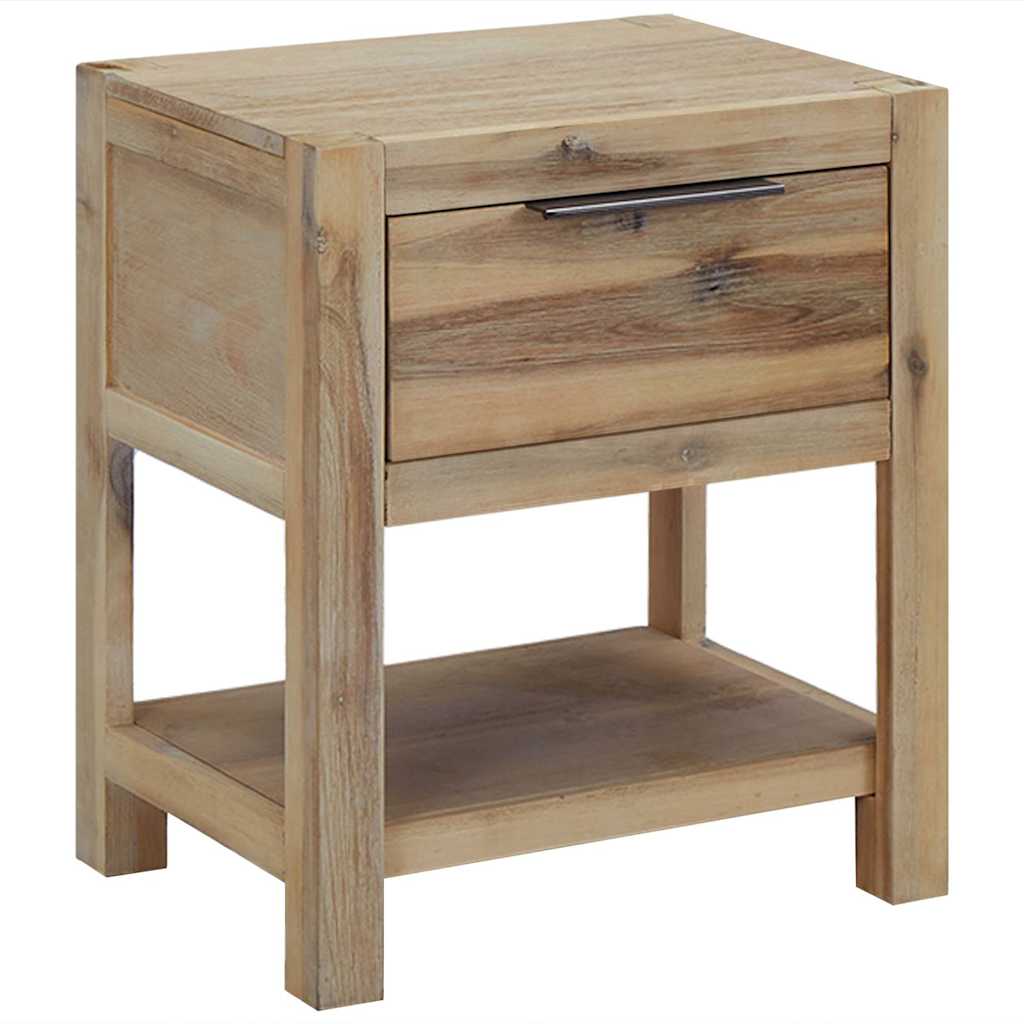 Vidaxl nachtkastjes met lades 2 st 40x30x48 cm massief acaciahout