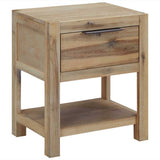 Vidaxl nachtkastjes met lades 2 st 40x30x48 cm massief acaciahout