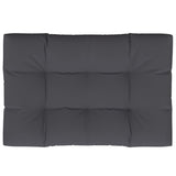 Vidaxl palletkussen 120x80x12 cm stof antracietkleurig