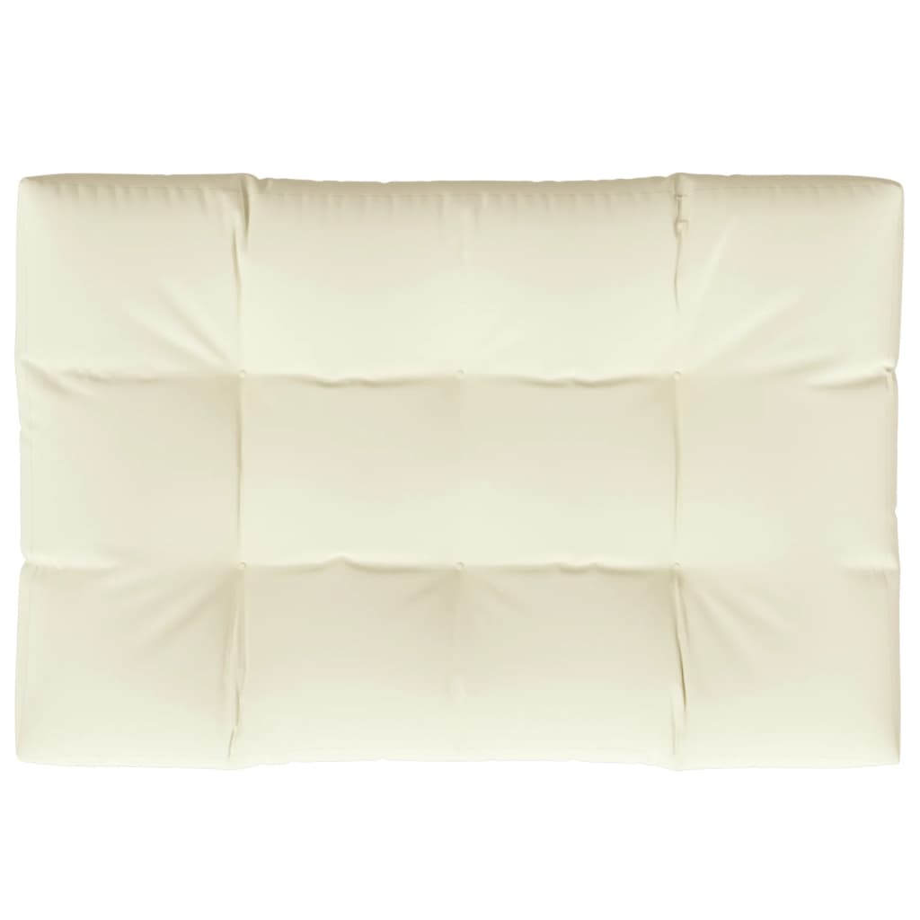 VIDAXL -Palettenkissen 120x80x12 cm Stoffcreme -Colored