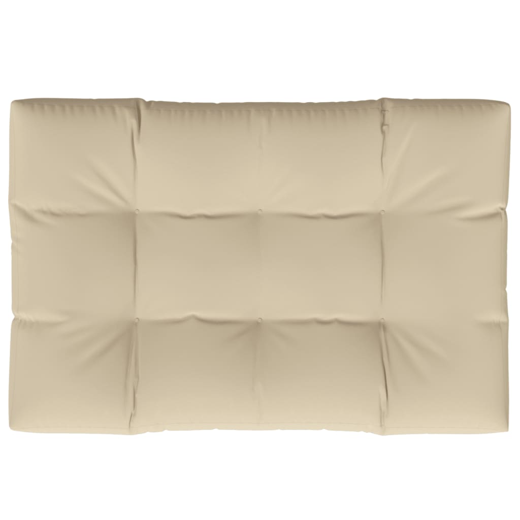 VIDAXL -Palettenkissen 120x80x12 cm Stoff Beige