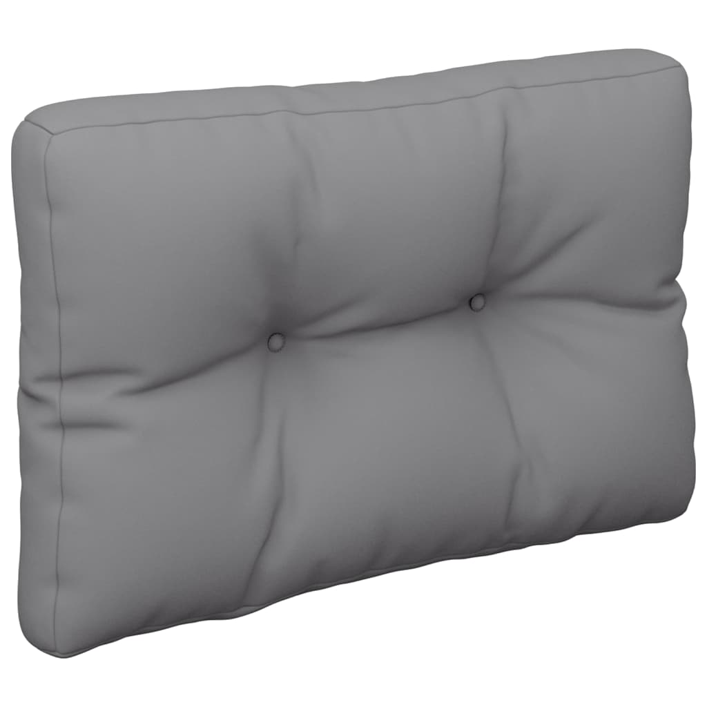 Vidaxl palletkussen 60x40x12 cm stof grijs