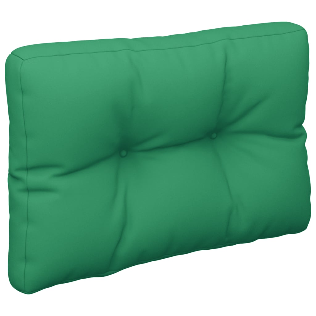 Vidaxl Pallet Cuscino 60x40x12 cm tessuto verde